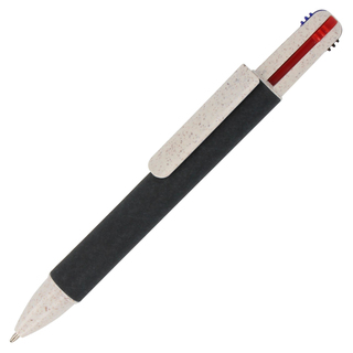 Papierkugelchreiber mit 4 Schreibfarben