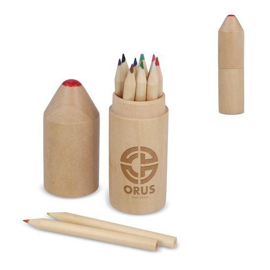 Hochwertiges Buntstiftset aus Holz