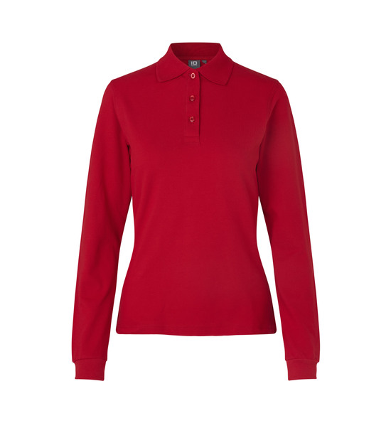 Langarm Poloshirt | Stretch | Damen