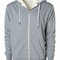 Unisex Sherpa Lined Zip Hooded Jacket