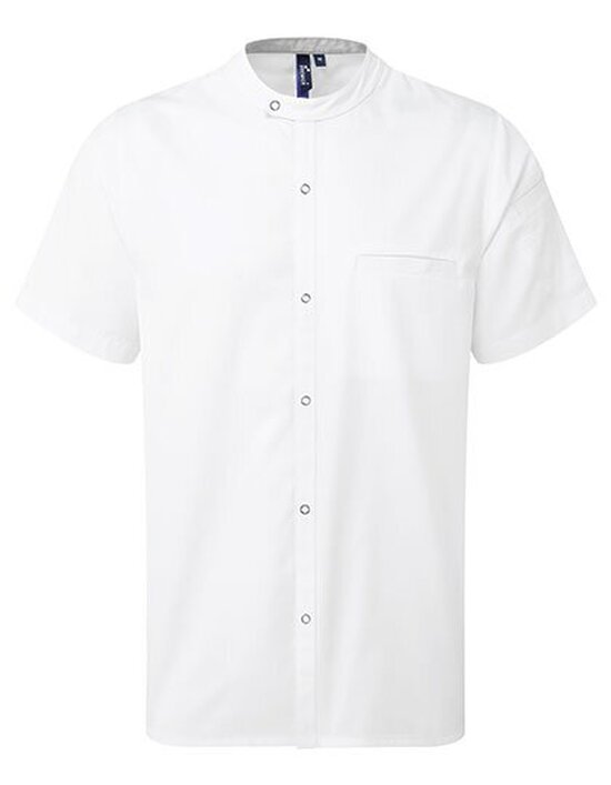 PW904 Premier Workwear Chef´s Recycled Short Sleeve Shirt