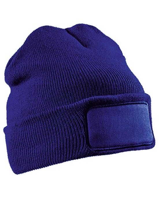 Recycled Double Knit Printers Beanie