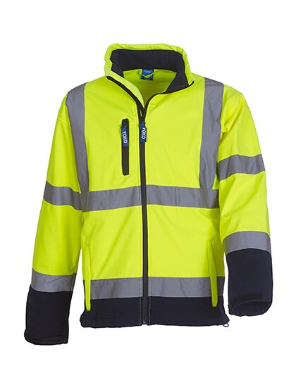 High Visibility 2 Bands & Braces Softshell Jacket